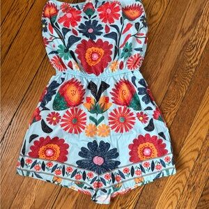Floral Print Romper